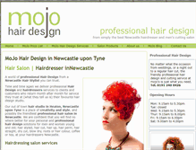 Tablet Screenshot of mojo-hairdesign.co.uk